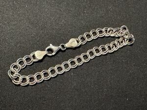 Vintage Sterling Silver Charm Italy Bracelet 7in